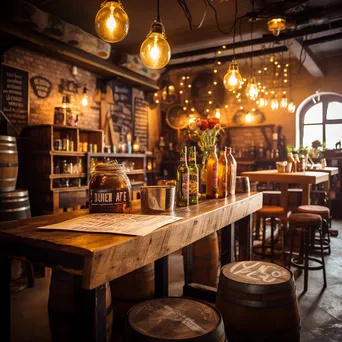 Inviting rustic bar with craft beer and cocktails - Image 2