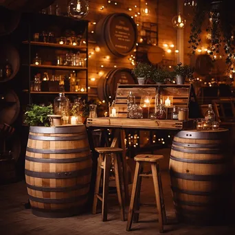 Inviting rustic bar with craft beer and cocktails - Image 3