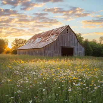 Golden Hour Barn