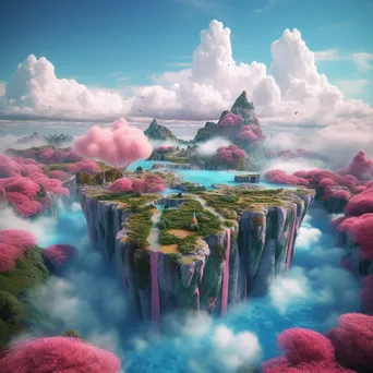 Floating Islands in Dreamscape