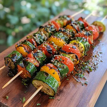 Artful Grilled Vegetable Skewers