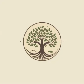 Nature-inspired logo for an ethical investment platform with a tree icon in green and brown - Image 4