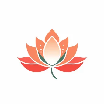 Yoga studio logo with peaceful lotus flower design - Image 3