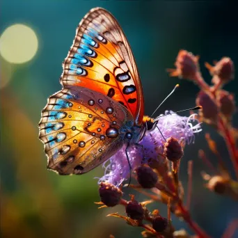 butterfly wings close-up - Image 4