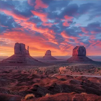 Monument Valley Navajo sunrise - Image 4