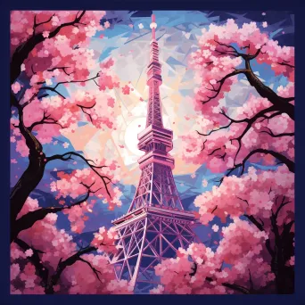 Tokyo Tower in Bloom