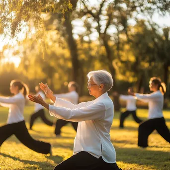 Dawn Tai Chi Class in Scenic Park