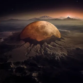 Venus hazy planet with volcanic landscapes - Image 2