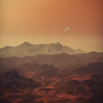 Venus hazy planet with volcanic landscapes - Image 3