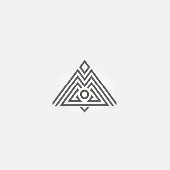 Minimalistic Nordic symbol logo for Scandinavian fashion label in white and gray - Image 2