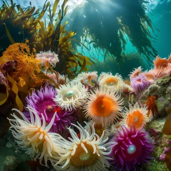 Colorful Sea Anemone Garden