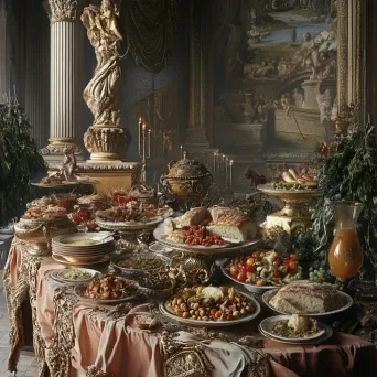 Lavish ancient Roman banquet brought to life in Baroque style - Image 2