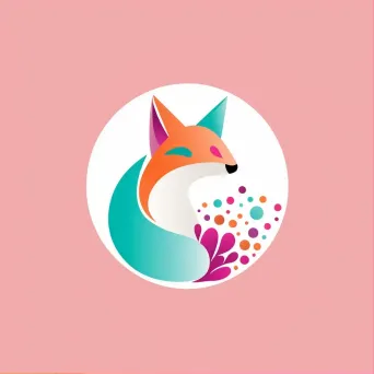 Colorful animal logo for quirky accessories brand in pink and green - Image 1