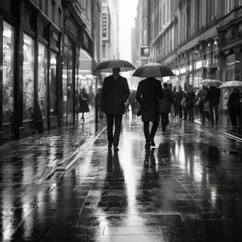 Rainy day street scene - Image 4