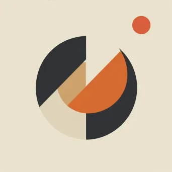 retro minimalist geometric logo - Image 3