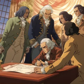 Signing of the Declaration of Independence with key figures - Image 2