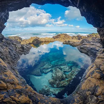 Contrasting colors in a rock pool - Image 3