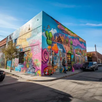 Urban street art tour with colorful murals and graffiti - Image 1