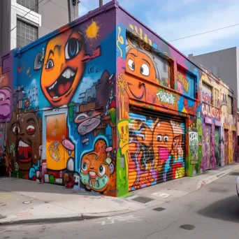 Urban street art tour with colorful murals and graffiti - Image 3