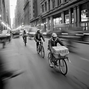 Bicycle street delivery race - Image 4