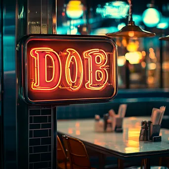 Vintage Neon Diner Signs