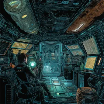 Spaceship interior on interstellar journey - Image 4