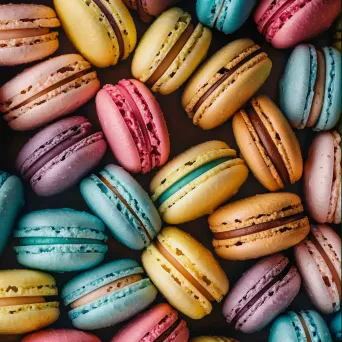 Colorful macarons arrangement - Image 1