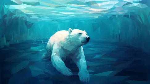 Low Poly Arctic Swim