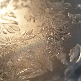 Ice Crystals on Glass