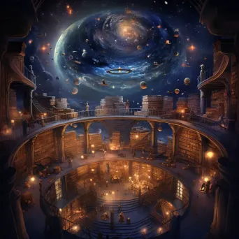 Enigmatic image of a cosmic library preserving the history of the universe in starlight - Image 2