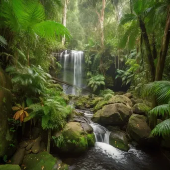 Rainforest waterfall - Image 2