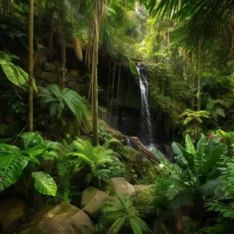 Rainforest waterfall - Image 4