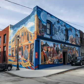 Image of a mural tribute to local heroes on a transformed wall, fostering community pride - Image 3