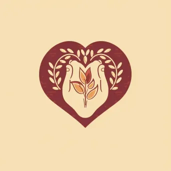 Hand and heart icon logo design for elderly care facility - Image 2