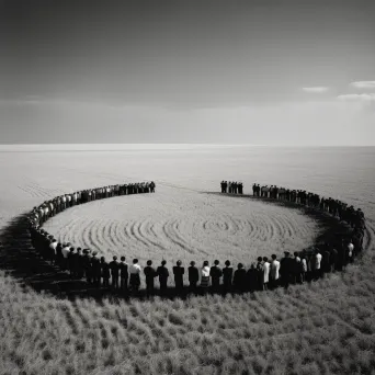 Image of community harvest festival in field of wheat - Image 3