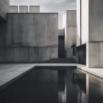 Minimalist concrete structures - Image 1