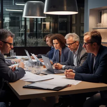 Team of scientists discussing research findings in a lab. - Image 2