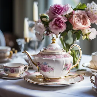 Elegant Afternoon Tea Setting