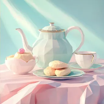 Afternoon Tea in Low Poly