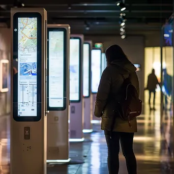 Information kiosks featuring interactive maps in an urban area. - Image 4