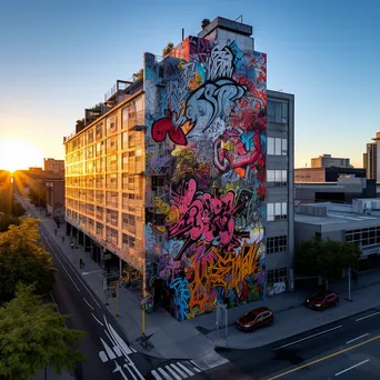 Multi-Story Graffiti Art