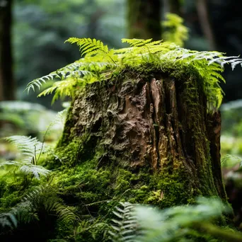 Intricate Patterns of an Ancient Tree Stump