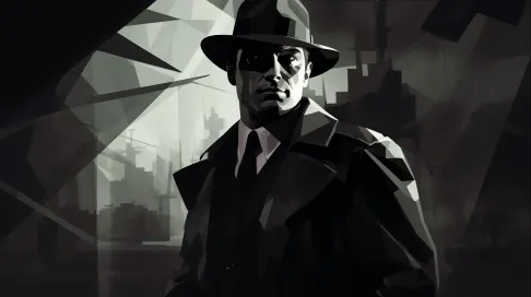 Low Poly Film Noir Detective