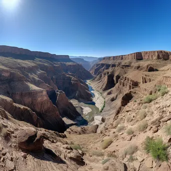 Panoramic Canyon Landscape