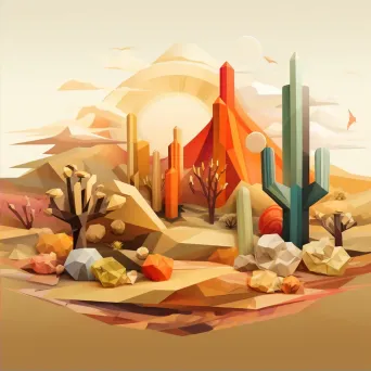 Desert Landscape Typography