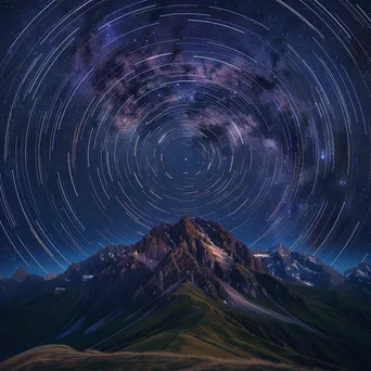 Celestial Mountain Night