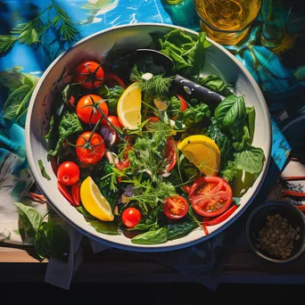 Colorful Fresh Salad Bowl