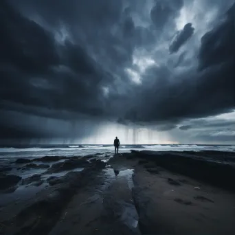 Moody beach portrait shot on Nikon Z7 II - Image 1