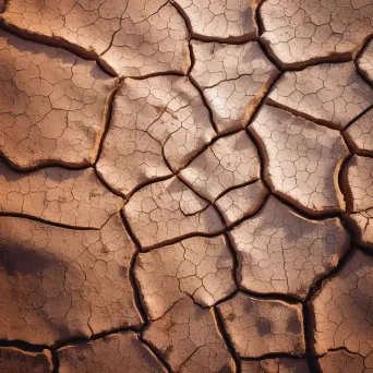 close-up of cracked earth - Image 1