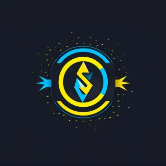 Bold and energetic logo design with barbell and lightning bolt icons - Image 2